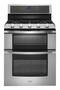 Whirlpool - 6.0 Cu. Ft. Self-Cleaning Freestanding Double Oven Gas Convection Range - Stainless steel-Front_Standard