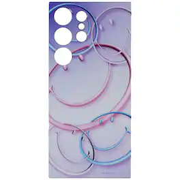 Samsung - Smiley Ring Flipsuit Interactive Card for Galaxy S24 Ultra - Purple