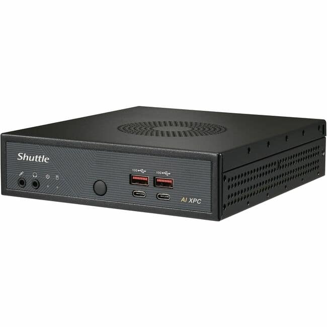 Shuttle - XPC slim DN11H5 Barebone System - Slim PC - Intel Core Ultra 5 125H 1.20 GHz Tetradeca-core (14 Core) - Intel - Black