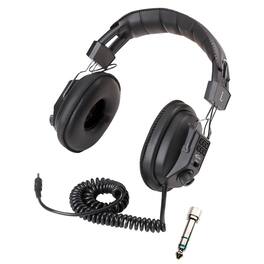 Califone - Switchable Stereo/Mono Headphone, with 3.5mm plug and 1/4" adapter