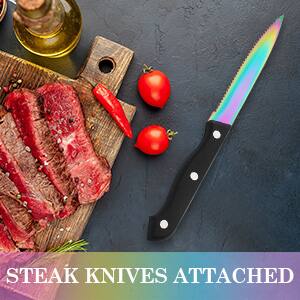 STEAK KNIVES ATTACHED