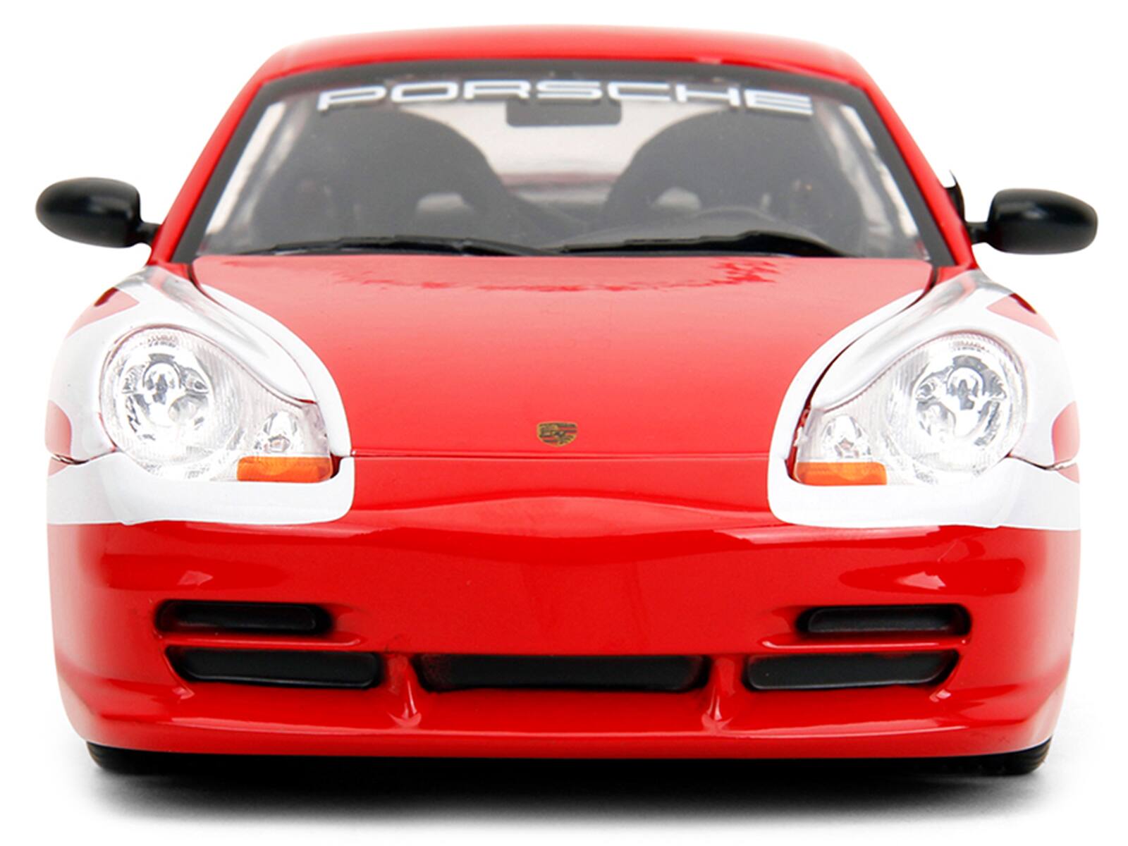 Alt View 5. Jada - Porsche 911 GT3 (996) Red with White Graphics "Hyper-Spec" Series 1/24 Diecast Model Car by Jada.