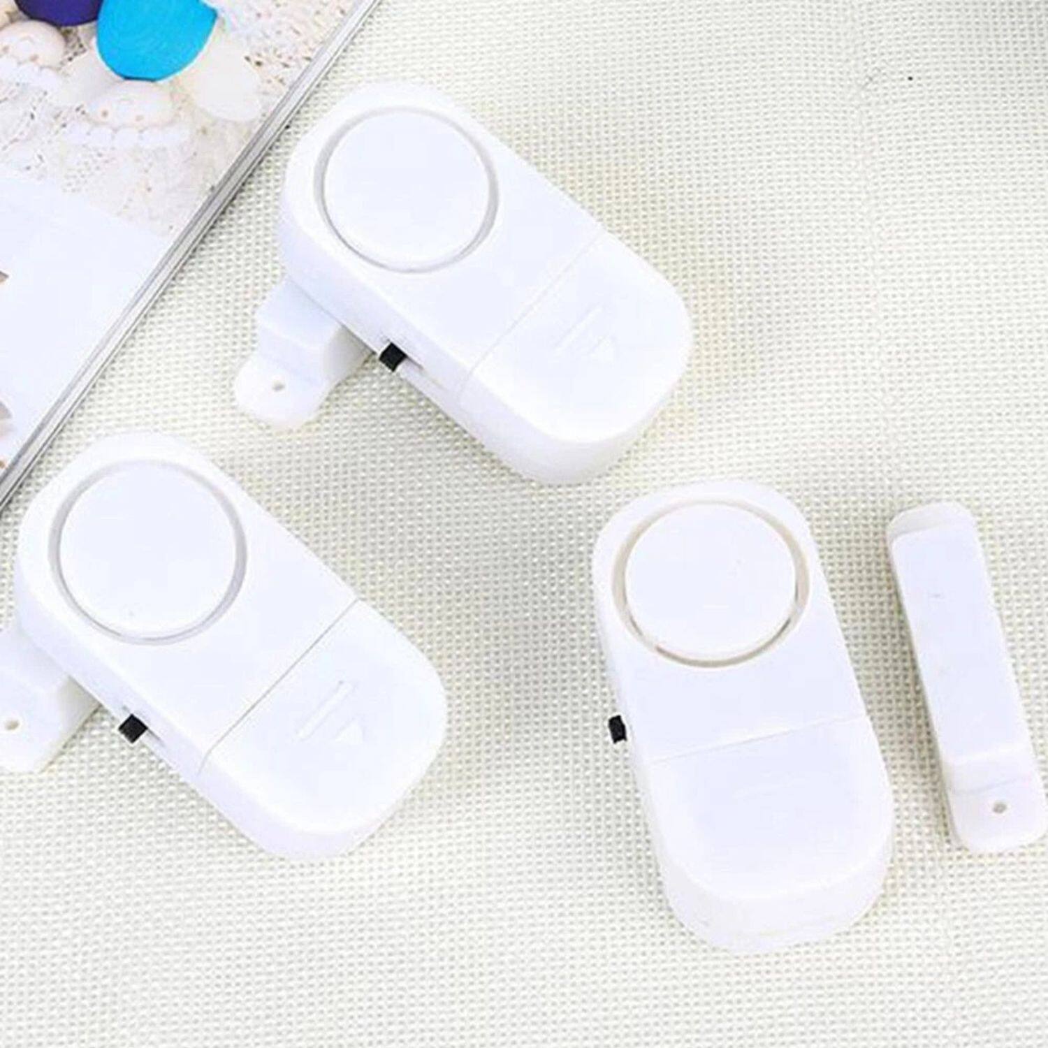 Angle. Stock Preferred - 10 Pack Wireless Home Window Door Burglar Security Alarm System - White.