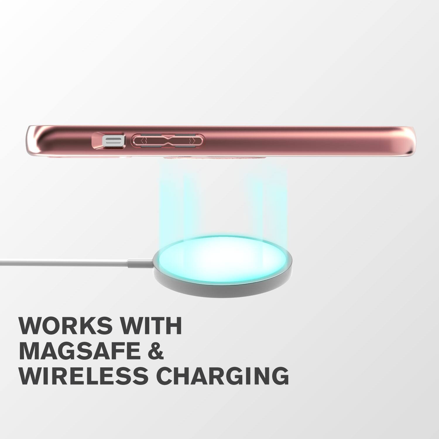 WORKS WITH MAGSAFE & WIRELESS CHARGING