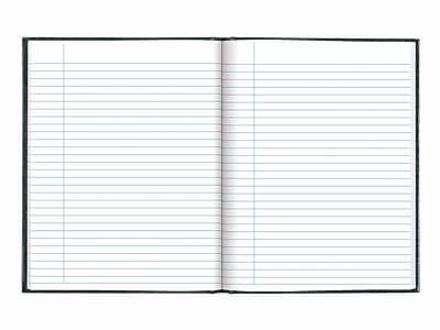 Alt View 2. Blueline - Hardcover Executive Journal, 7.25" x 9.25", Wide-Ruled, Cool Gray, 144 Pages - Gray/Silver.