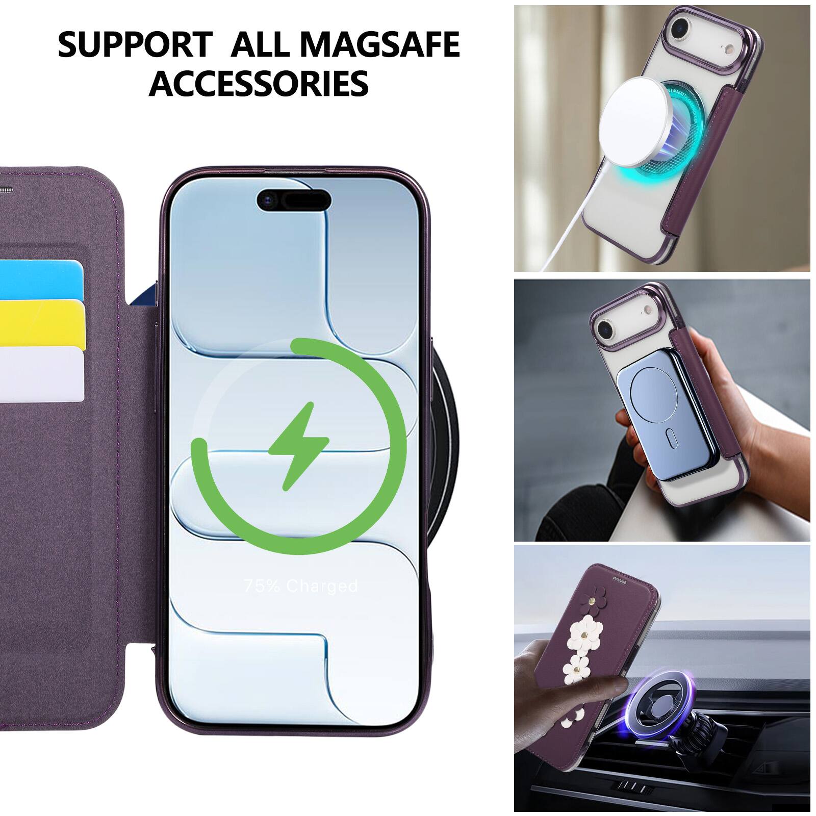 SUPPORT ALL MAGSAFE ACCESSORIES

75% Charged