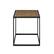 Front. Walker Edison - Modern Parquet Square Side Table - Parquet Veneer.