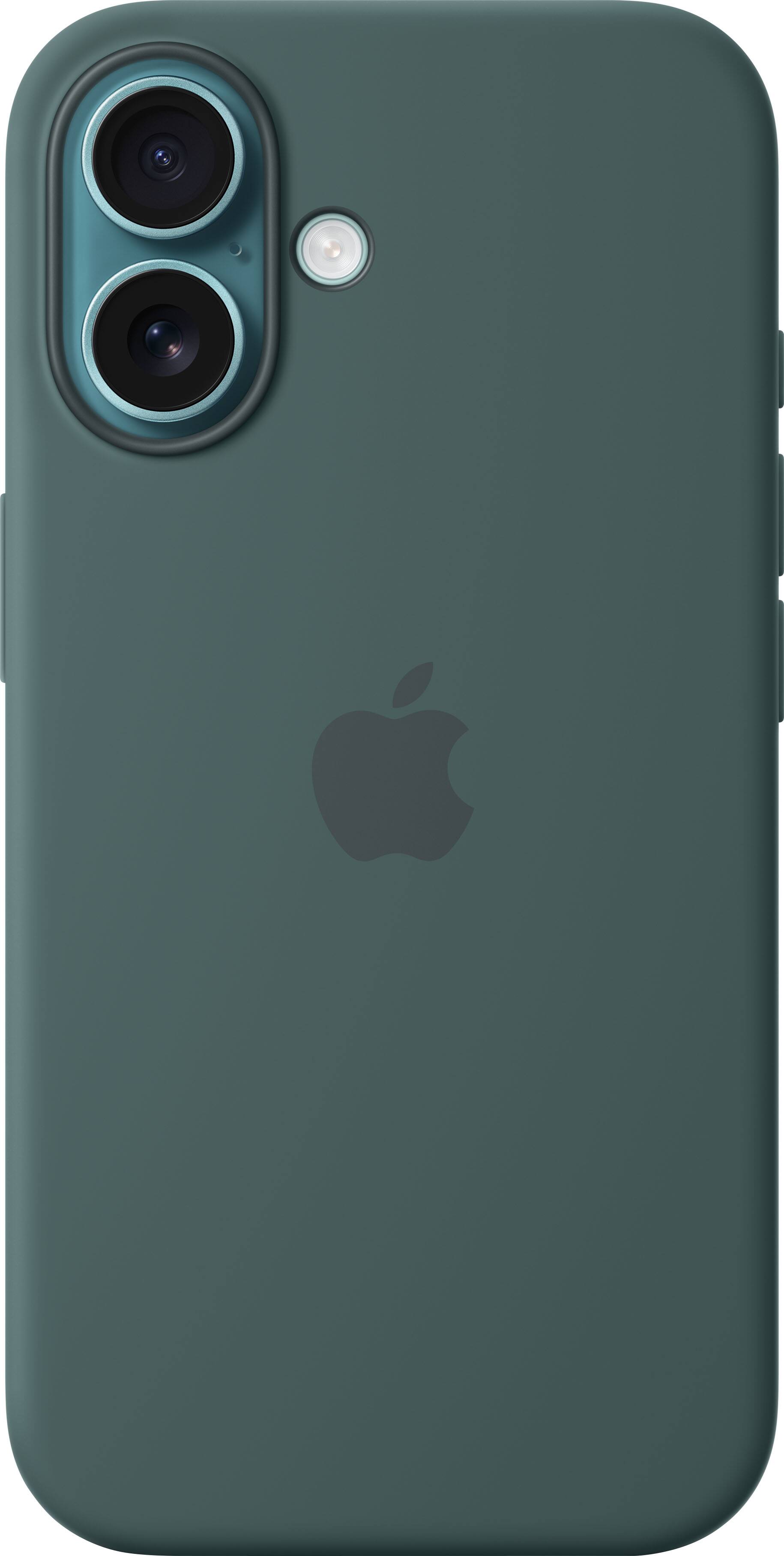 Alt View 11. Apple - iPhone 16 Silicone Case with MagSafe - Lake Green.