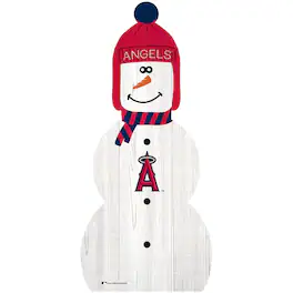 Fan Creations - Los Angeles Angels 31'' Snowman Leaner - White