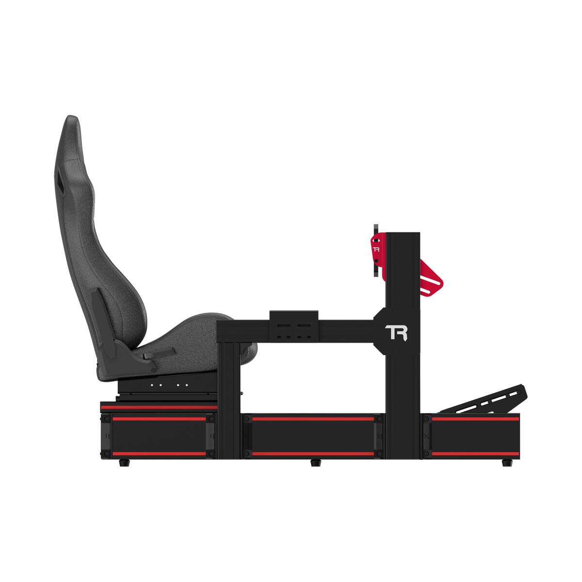 Left. Trak Racer - TR160 Simulator with Recliner Seat & Brackets - Black.