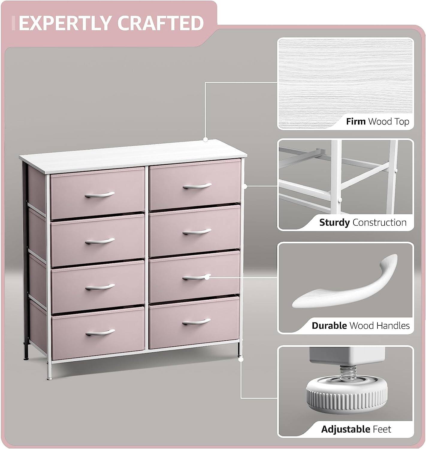 EXPERTLY CRAFTED

- Firm Wood Top
- Sturdy Construction
- Durable Wood Handles
- Adjustable Feet