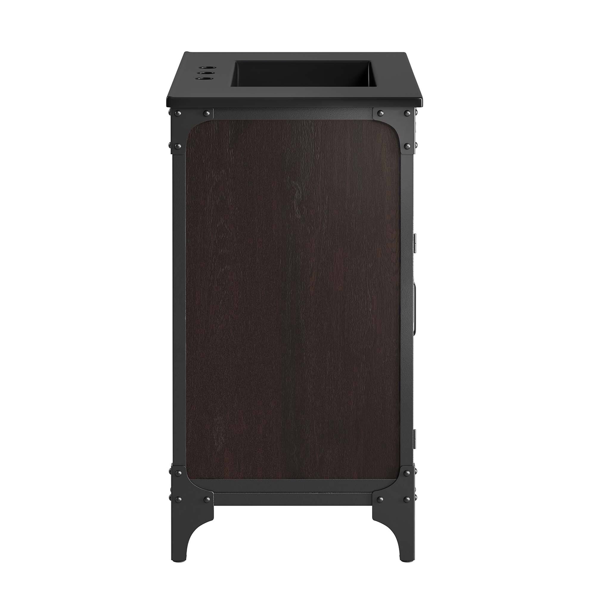 Alt View 2. Modway - Steamforge Bathroom Vanity Basin Included by Modway - Black Black.