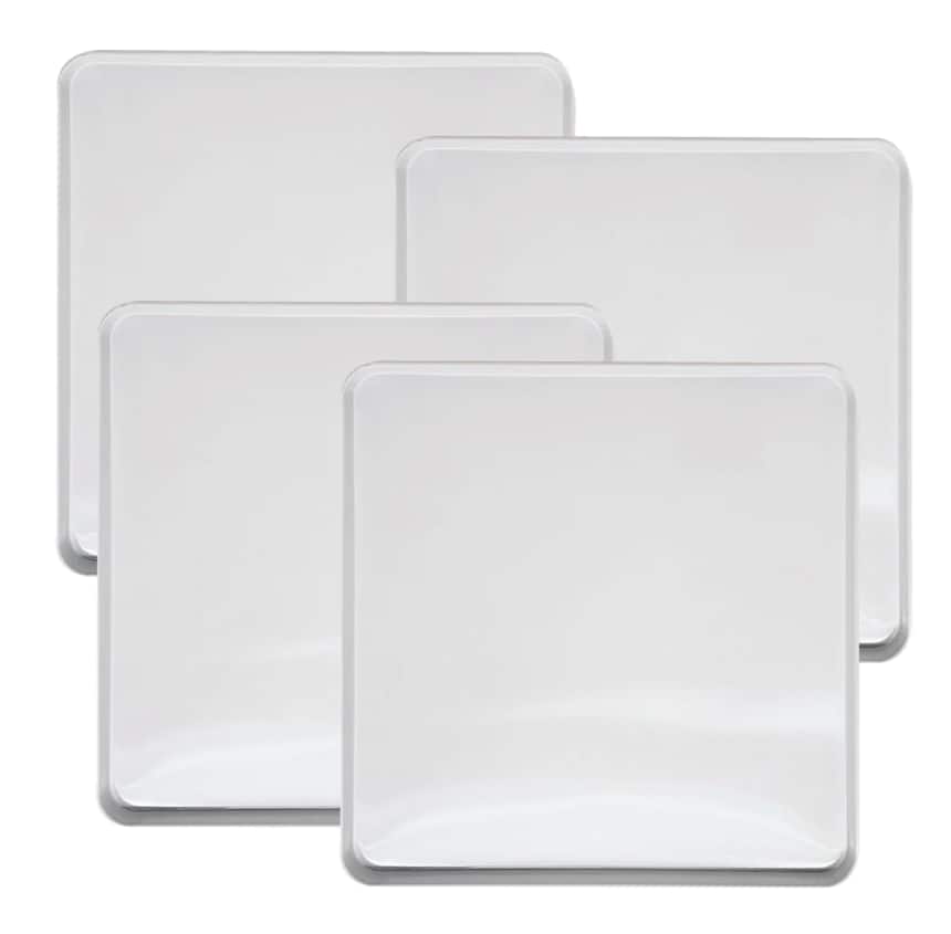 Range Kleen - 4pk Square White Burner Kover Set