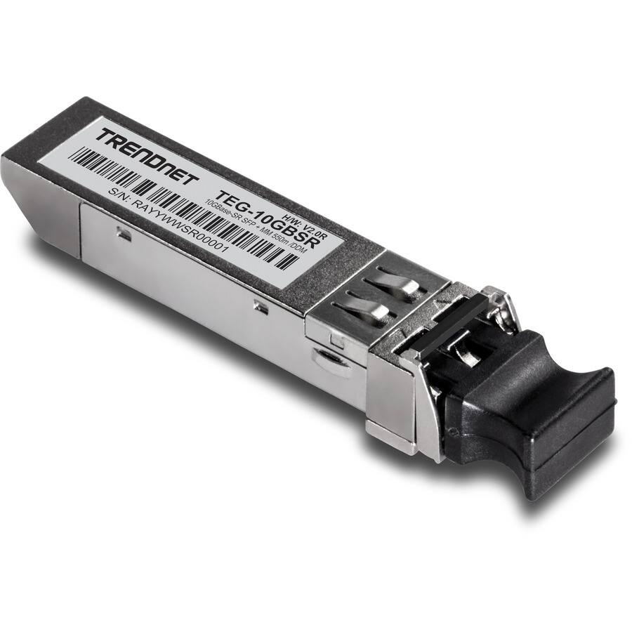 TRENDNET  
TEG-10GBSR  
10GBase-SR SFP+  
S/N: RAYWWWSR00001  
MM 560m / DDM 550m  
HIW: DDM V2.0