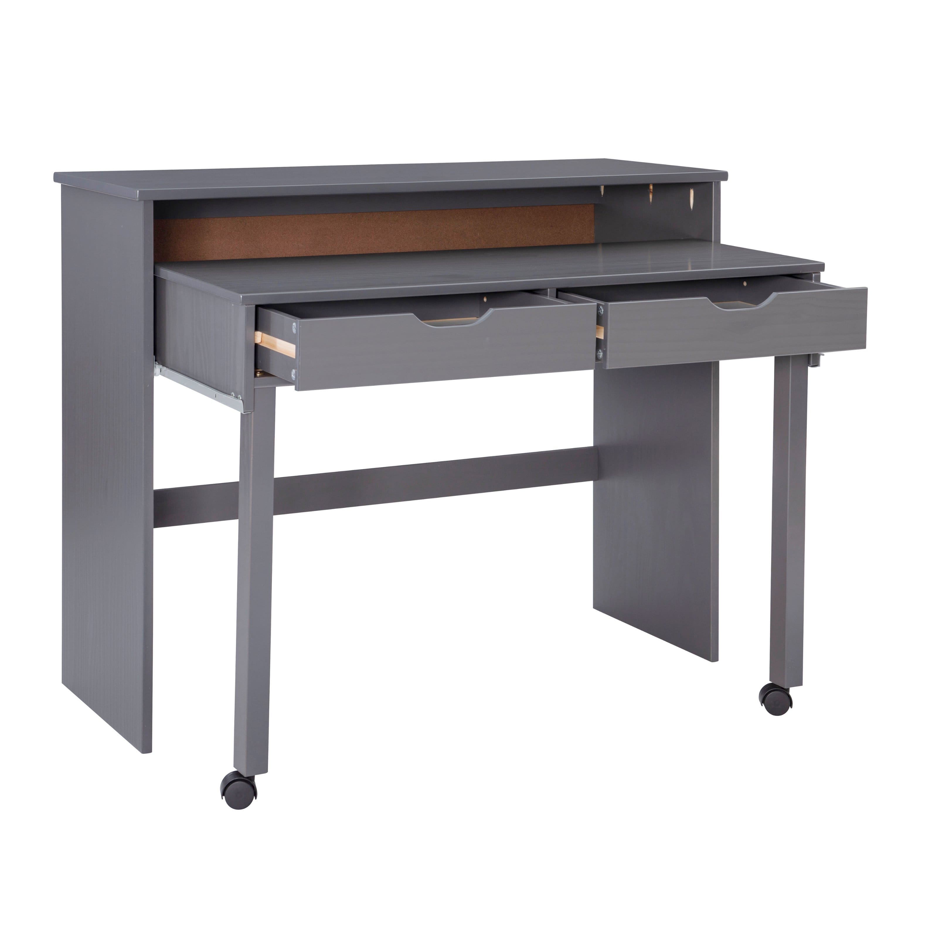 Alt View Zoom 15. Linon Home Décor - Rensen Extendable Console Desk - Gray.