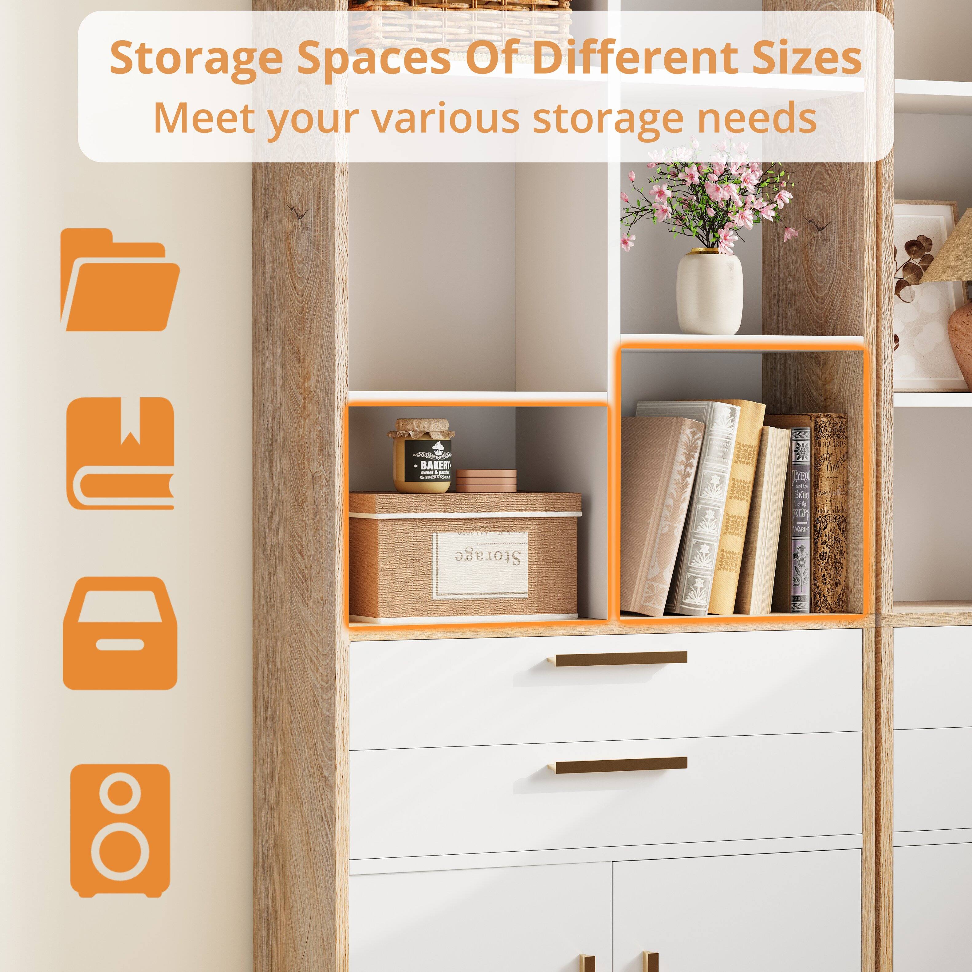 Storage Spaces Of Different Sizes  
Meet your various storage needs