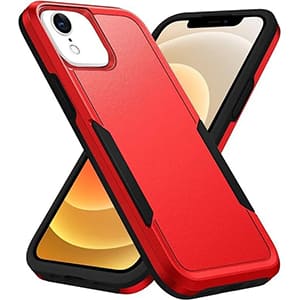 Front. Entronix - Entronix iPhone XR Case - Sleek Soft-Touch Dual-Layer Protective Cover - Red.