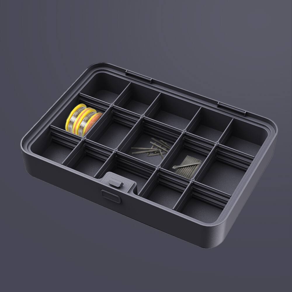 Alt View 1. Topteng - Modular Toolbox Organizer Insert - 18 Adjustable Compartments, Lightweight ABS, for X-Series Stackable System​.