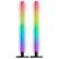 Front. Razer - Aether Standing Light RGB LED Light Bars - Black.