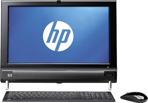Front Standard. HP - Factory-Refurbished TouchSmart All-In-One Computer / AMD Athlon™ II X2 Processor / 20" Display / 4GB Memory.