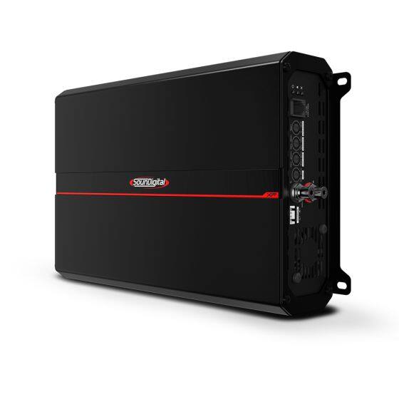 Alt View 2. SounDigital - SounDigital XP 8000.1 Monoblock 8000 watt RMS at 1 Ohm Amplifier - Black.