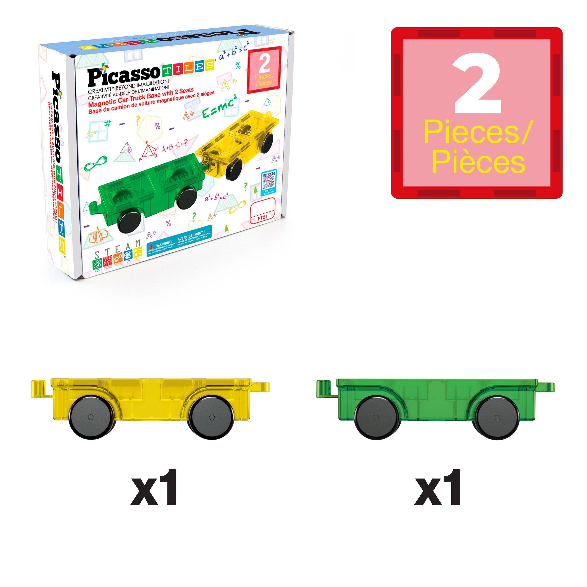 O W a'.b'sc' I I L E S 2 Picasso BETONO IMAGINATION Pleces Pilces CREATIVITY AIDELA  LIMAGINATON with 2 Seats slges CREATMVIN Base avec 1 Car Truck magntique I Magnetic de volture E=mc Base de camion |  Picasso ? A-B-C-2 ORAER   ! 2.B.c B : NTEGSTIN a oe P1d : A M RL T E 18 S 8 i A 2 Pieces/ Pices x1 x1