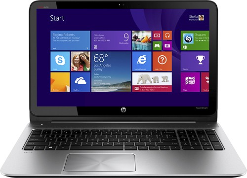  HP - ENVY TouchSmart 15.6&quot; Touch-Screen Laptop - AMD A10-Series - 6GB Memory - 750GB Hard Drive - Modern Silver