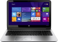 Front Standard. HP - ENVY TouchSmart 15.6" Touch-Screen Laptop - AMD A10-Series - 6GB Memory - 750GB Hard Drive - Modern Silver.