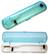 Angle. iTouchless - Travel UV Toothbrush Sanitizer and Holder - White/Blue.