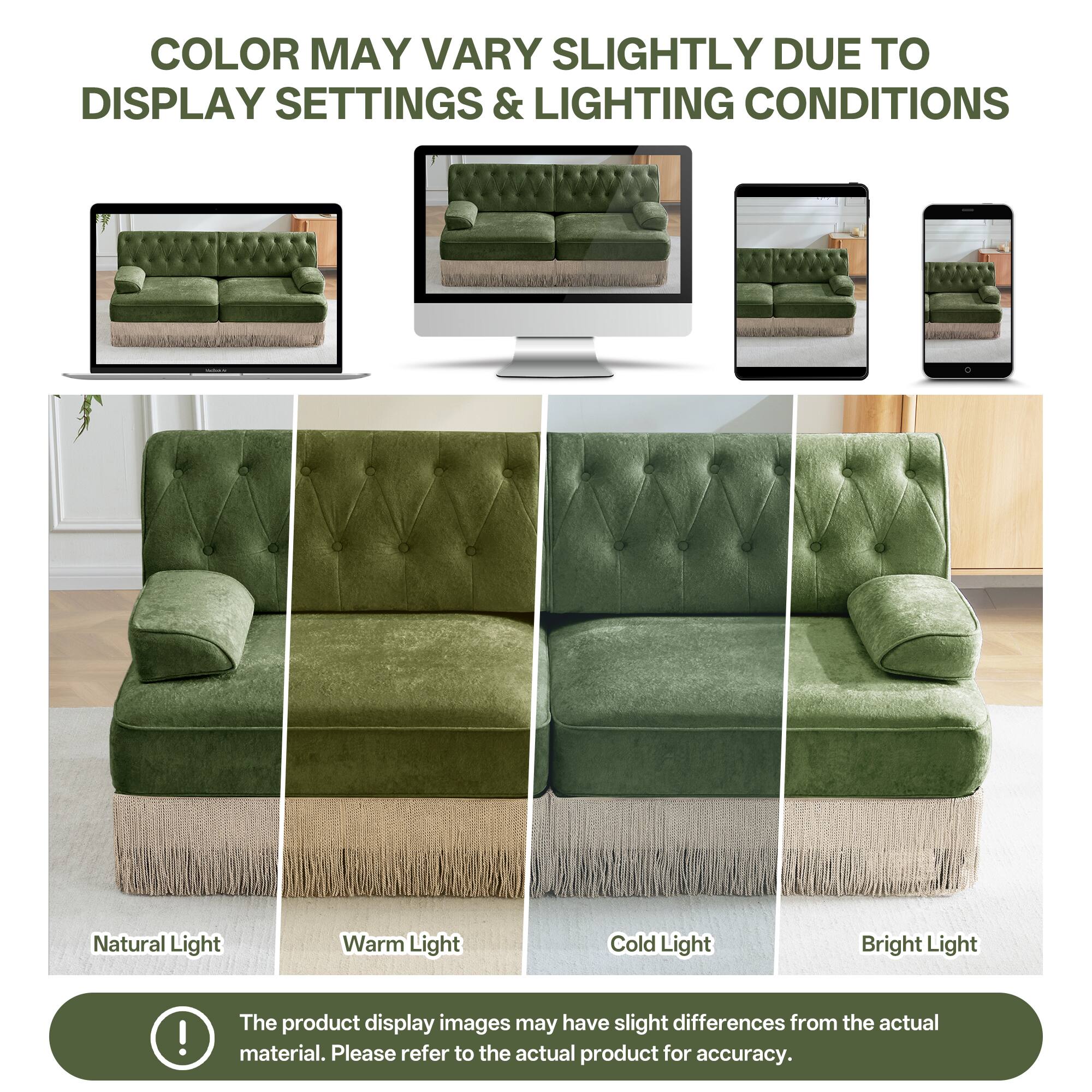 COLOR MAY VARY SLIGHTLY DUE TO DISPLAY SETTINGS & LIGHTING CONDITIONS

Natural Light Warm Light Cold Light Bright Light

The product display images may have slight differences from the actual material. Please refer to the actual product for accuracy.