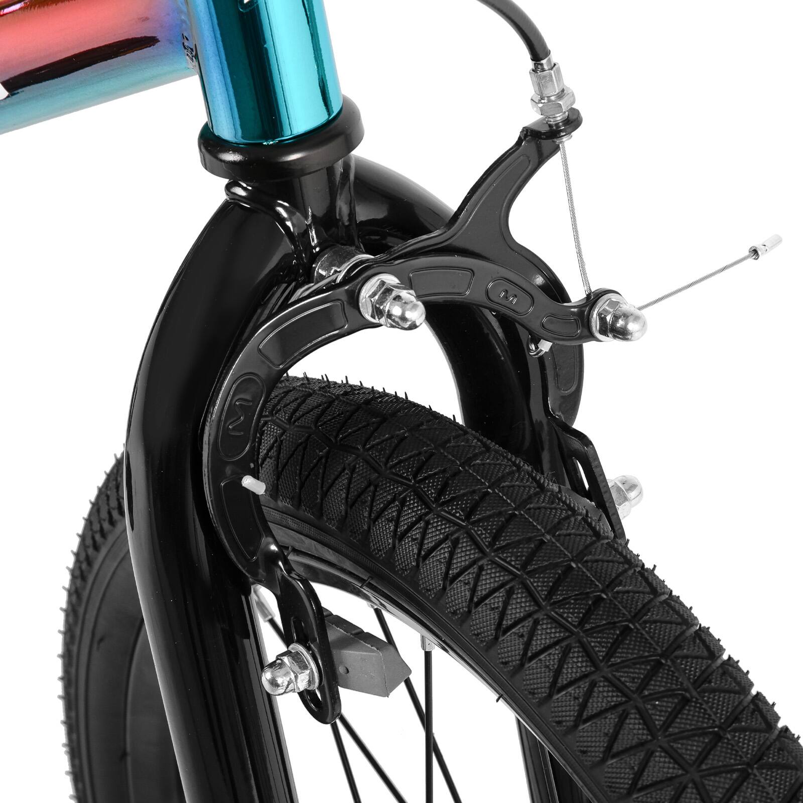 Alt View 5. JOYSTAR - JOYSTAR 18 Inch Kids Bike with Training Wheels, Children's Bike for 5-9 Years Old Boys Girls, Rainbow - Rainbow.
