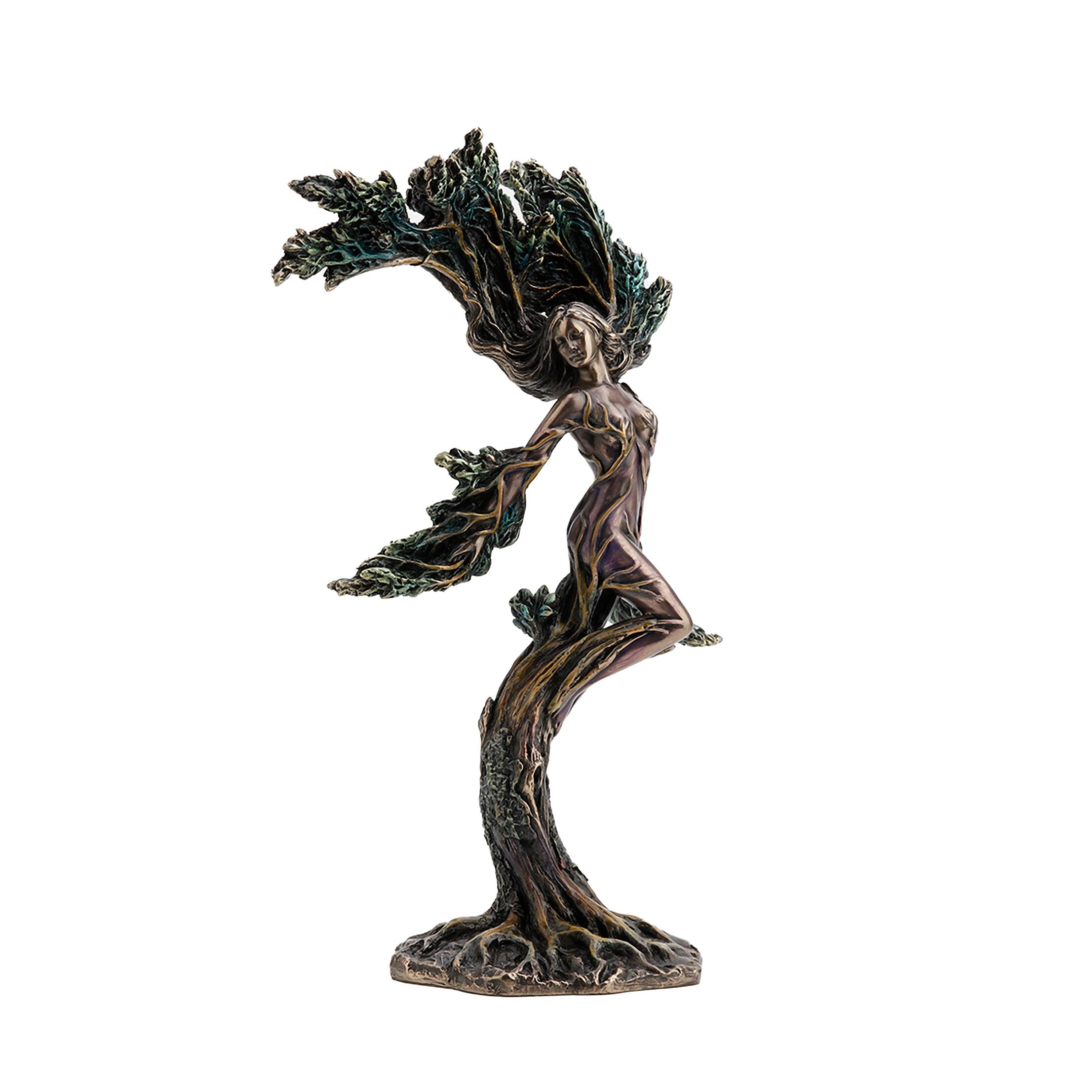 Alt View 7. Veronese Design - Bronze Finished Meliae The Forest Nymph Statue Greek Mythology - Bronze.