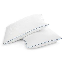 Hivvago - Set of 2 Queen size Memory Foam Pillow with Removable Machine Washable Cover - White