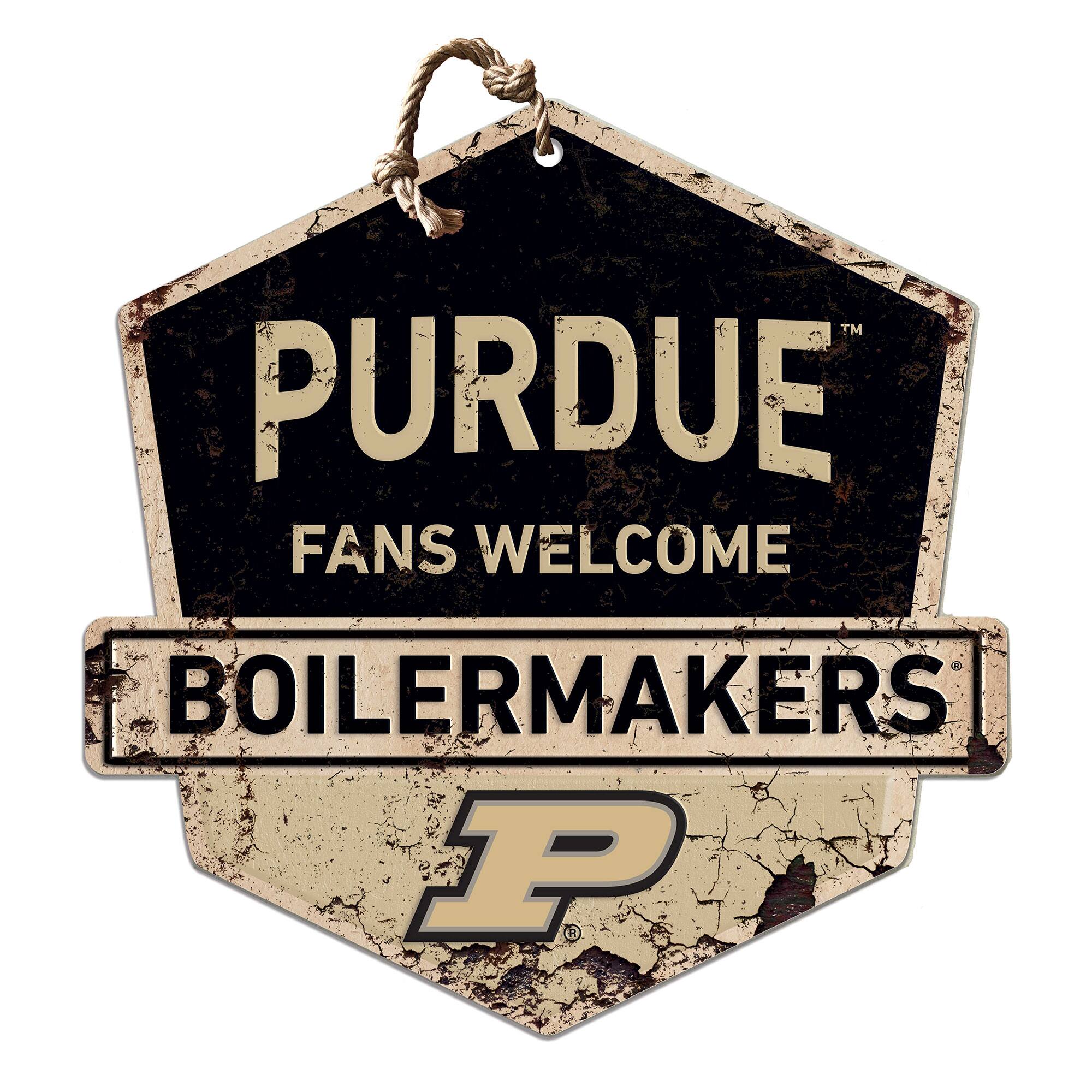 Purdue Boilermakers Fans Welcome Sign