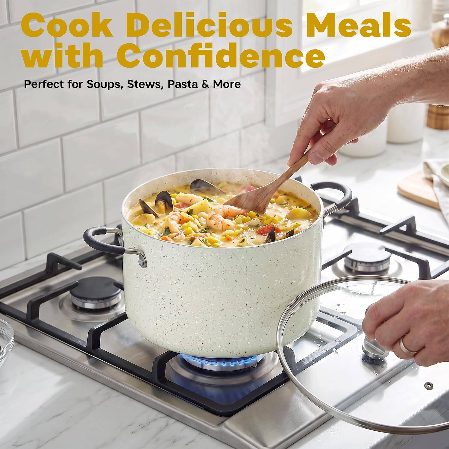 Cook Delicious Meals with Confidence  
Perfect for Soups, Stews, Pasta & More