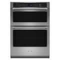 Maytag - 30 inch Built-In Electric Convection Double Wall Combination with Microwave and Air Fry - Stainless Steel