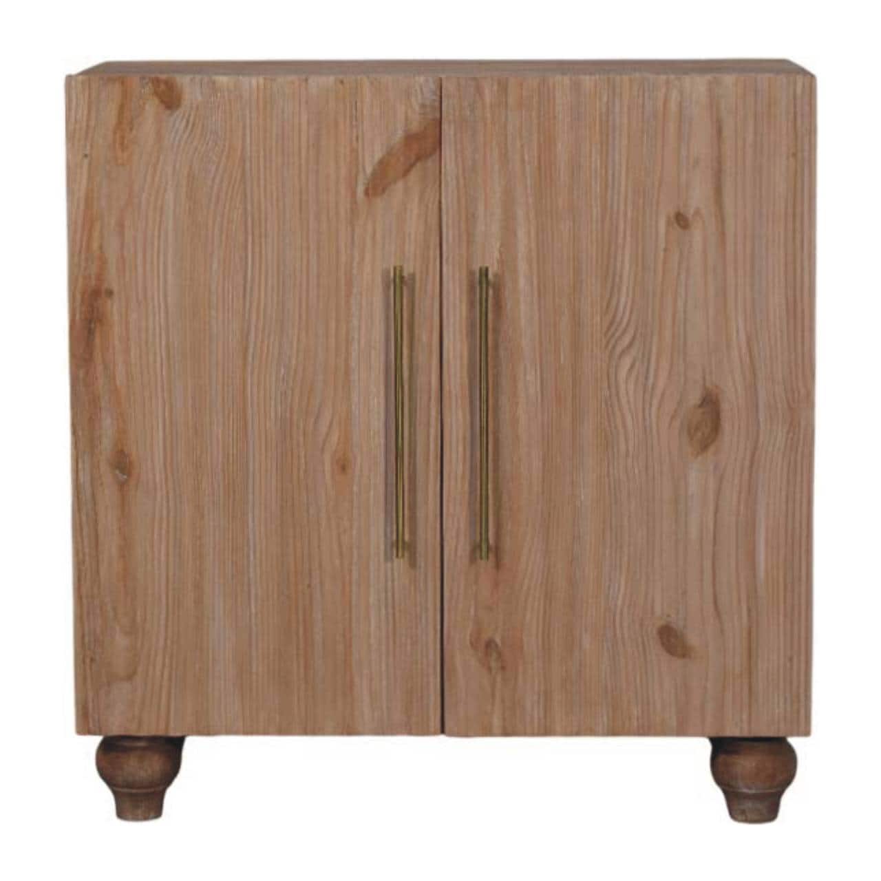 Artisan Furniture - Solid Wood Sandgrain Pine & Mango Sideboard - Brown