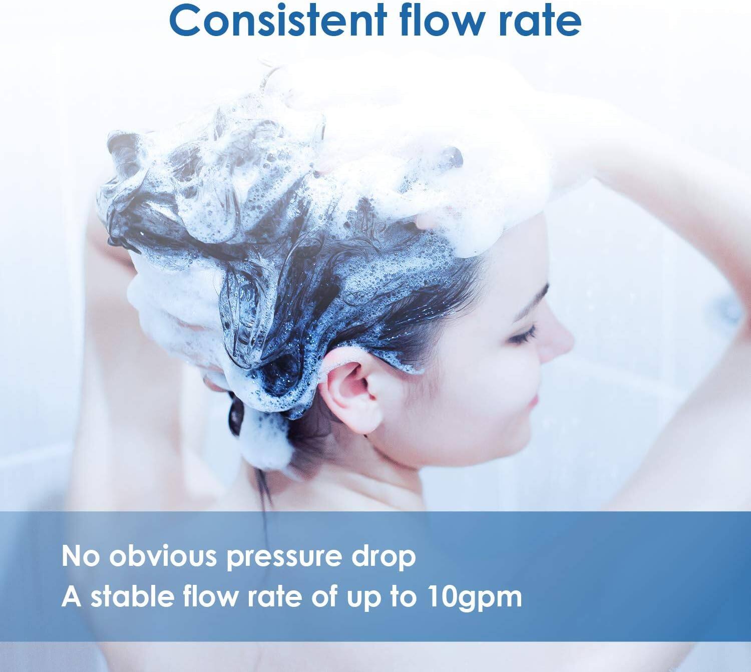Consistent flow rate, No obvious pressure drop, A stable flow rate of up to 10gpm