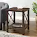 Alt View Zoom 22. Walker Edison - Farmhouse Metal Accent Side Table - Dark Walnut.