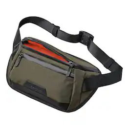 ALPAKA - Sling Bag Bag for Men, Fits iPad Mini & Switch OLED, Hidden Rear Pocket, Magnetic Buckle, YKK AquaGuard Zippers - Olive Green X-Pac X42