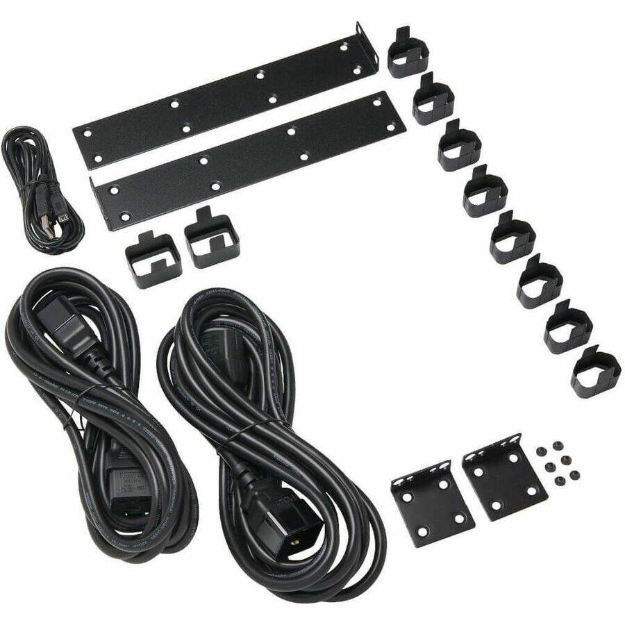 Alt View 5. Tripp Lite - Tripp Lite by Eaton PDU 3.8kW Single-Phase Switched Automatic Transfer Switch PDU Two 200-240V C20 Inlets 8 C13 & 2 C19 - Black.