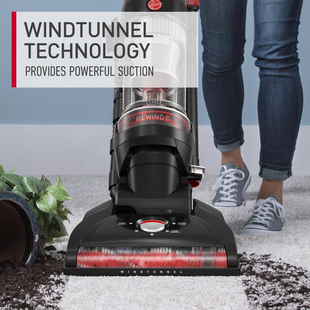WINDTUNNEL TECHNOLOGY
PROVIDES POWERFUL SUCTION
REWIND
