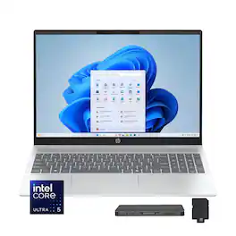 HP - OmniBook 5 16" FHD Touchscreen Laptop,Intel Ultra 5 225U,32GB RAM,1TGB SSD+160GB Dock Set,Fingerprint,Win11 - Silver