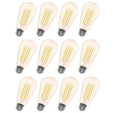 Front. VIRIBRIGHT - ST19 LED Bulb, Filament, Energy Star, Amber 2200K (12 Pack) - 2200K.