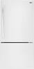 LG - 23.8 Cu. Ft. Bottom-Freezer Refrigerator - White-Front_Standard