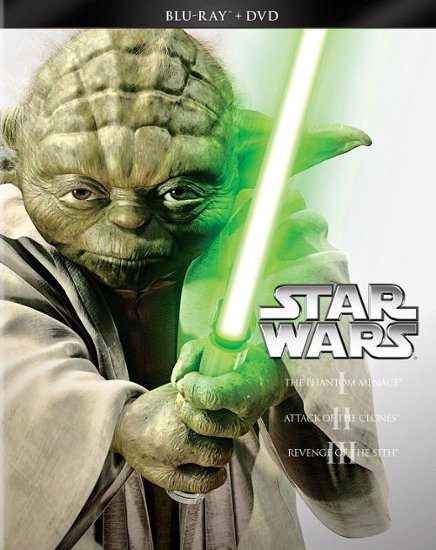 Star Wars Trilogy: Episodes I-III [6 Discs] [Blu-ray/DVD] - Front_Standard