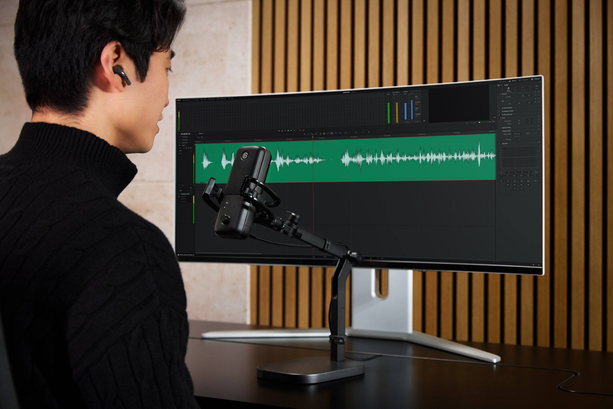 Alt View 9. Elgato - Wave:3 MK.2 – USB Condenser Microphone for Streaming & Podcasting w/Wave FX Processor - Works on PC and Mac.