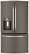 Front Standard. GE - 26.7 Cu. Ft. French Door Refrigerator with Thru-the-Door Ice and Water - Slate.