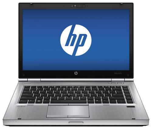 Front Standard. HP - EliteBook 8470p 14" Laptop - 4GB Memory - 500GB Hard Drive - Platinum.