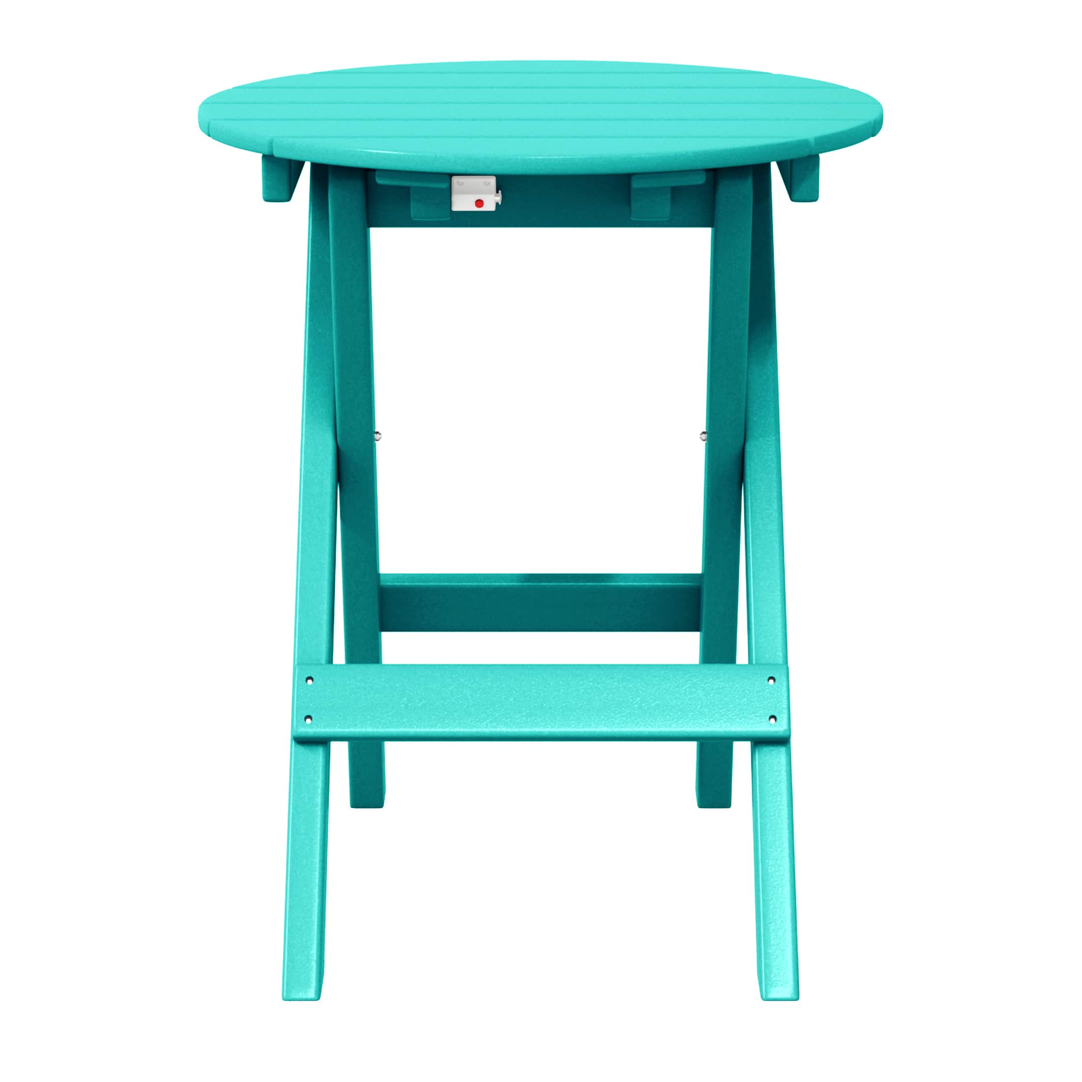 WestinTrends - Malibu HDPE Outdoor 24.5 Inch Round Portable Folding Patio Dining Table - Turquoise price history on PriceWatchPro